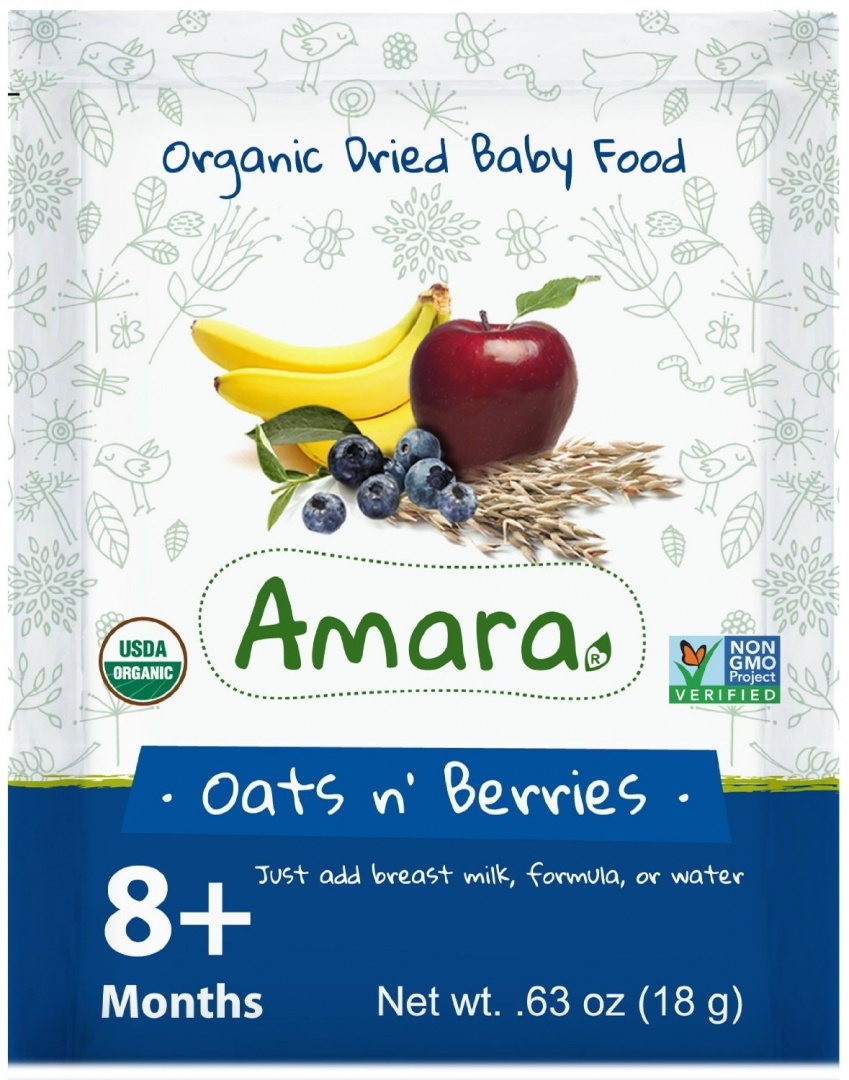 Picture of AMARA 268430 Baby Food Oats N Berries