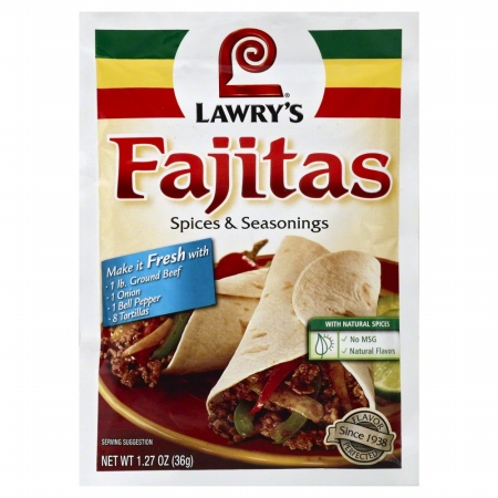 Picture of LAWRYS 4935 1.27 oz. Fajitas Spices & Seasonings