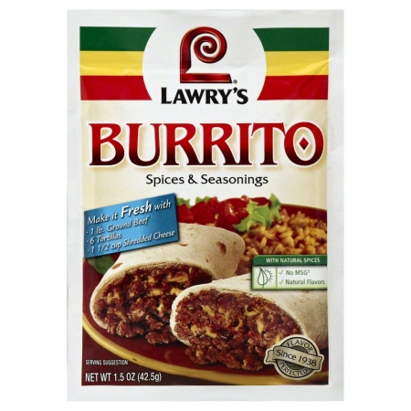 Picture of LAWRYS 4887 1.5 oz. Burrito Spices & Seasonings
