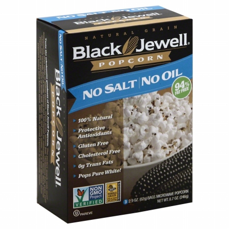 Picture of Black Jewell 131952 8.7 oz. Microwave Popcorn- No Salt No Oil - 3 Count