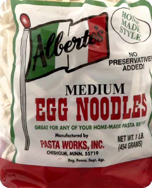 Picture of Albertos 1377 16 oz. Noodle Egg - Medium