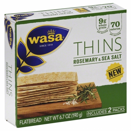 Picture of WASA 270604 Thins Rosemary & Salt- 6.7 Oz.