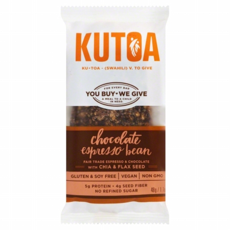 Picture of KUTOA 254303 1.7 oz. Bar Choc Espresso Bean