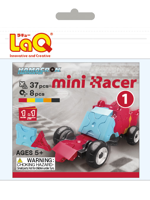 Picture of LaQ LAQ001504 Mini Racer 1 - Red - 1.13 oz.