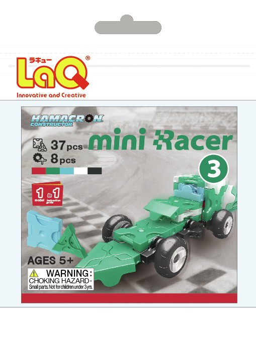Picture of LaQ LAQ001528 Mini Racer 3 - Green - 1.13 oz.