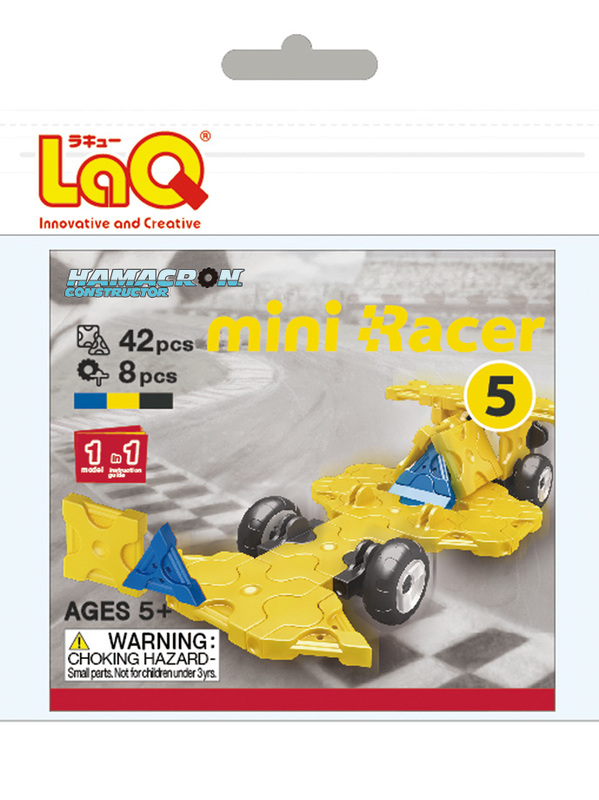Picture of LaQ LAQ001542 Mini Racer 5 - Yellow - 1.13 oz.