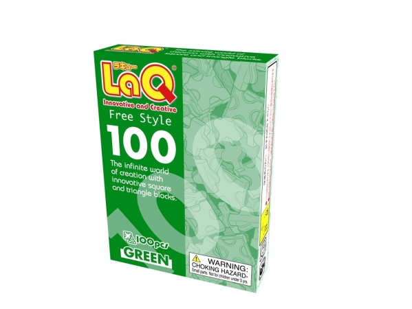 Picture of LaQ LAQ000439 Free Style 100 - Green - 2.19 oz.