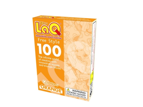 Picture of LaQ LAQ000491 Free Style 100 - Orange - 2.19 oz.