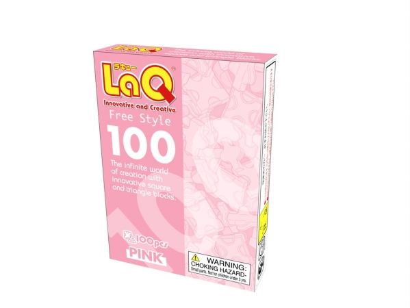 Picture of LaQ LAQ000460 Free Style 100 - Pink - 2.19 oz.