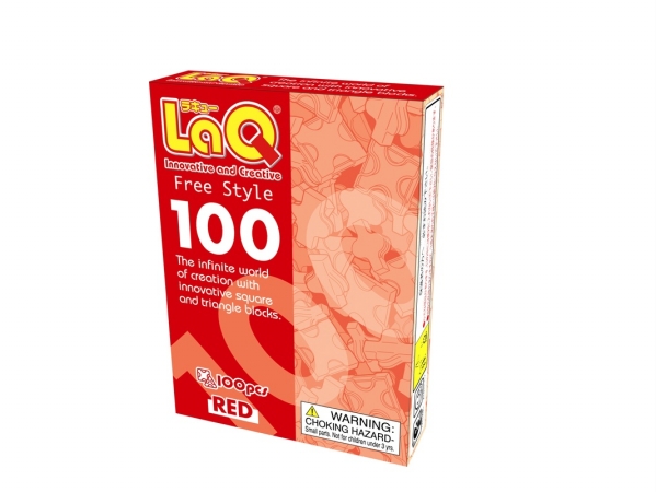 Picture of LaQ LAQ000408 Free Style 100 - Red - 2.19 oz.