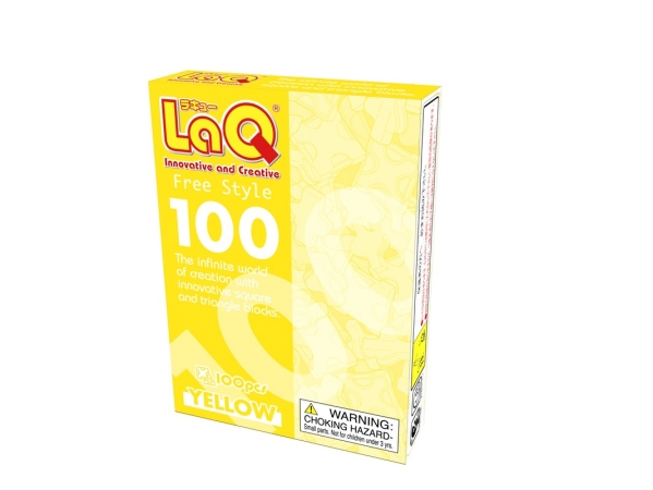 Picture of LaQ LAQ000422 Free Style 100 - Yellow - 2.19 oz.