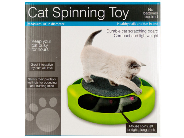 Picture of Bulk Buys OC992-1 Cat Scratch Pad Spinning Toy with Mouse