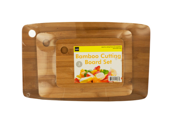 Picture of Bulk Buys OF444-1 Bamboo Cutting Board Set
