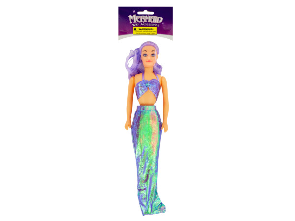 Picture of Bulk Buys KA277-24 Mermaid Fashion Doll with Accessories&#44; 24 Piece -Pack of 24