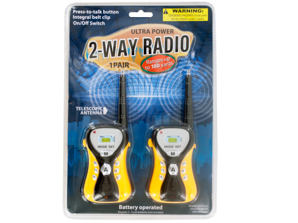 Picture of Bulk Buys OF804-2 Ultra Power 2-Way Radio Set- 2 Piece -Pack of 2
