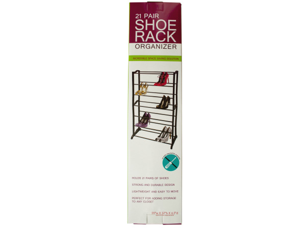 Picture of Bulk Buys OF872-2 21 Pair Shoe Rack Organizer&#44; 2 Piece -Pack of 2