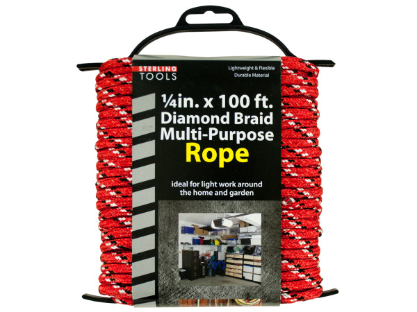 Picture of Bulk Buys OF955-4 Diamond Braid Multi-Purpose Rope on Holder- 4 Piece -Pack of 4