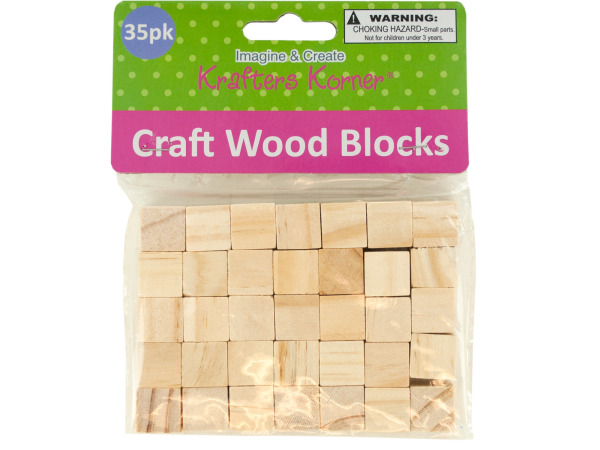 Picture of Bulk Buys CC078-24 Natural Wooden Craft Blocks&#44; 24 Piece -Pack of 24