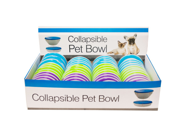 Picture of Bulk Buys DI292-48 Collapsible Pet Bowl Countertop Display&#44; 48 Piece -Pack of 48
