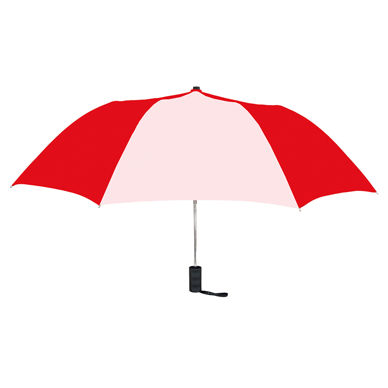 60-42-RD-WH 42 in. Spectrum Auto Open Umbrella- Red & White