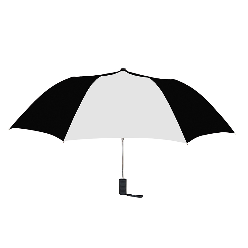 42 in. Folding Umbrella, Black & White