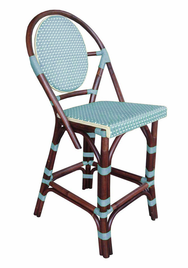 Paris Bistro Counter Stool - Blue
