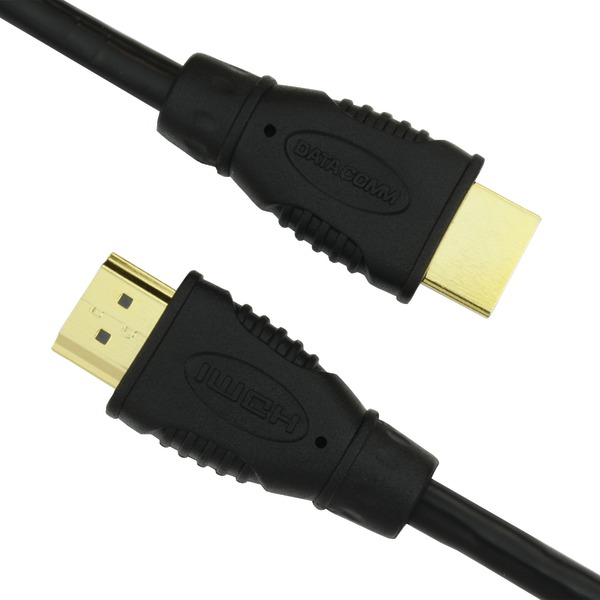 Picture of Datacomm Electronics 46-1009-BK 10.2Gbps High Speed HDMI Cable - 9 ft.
