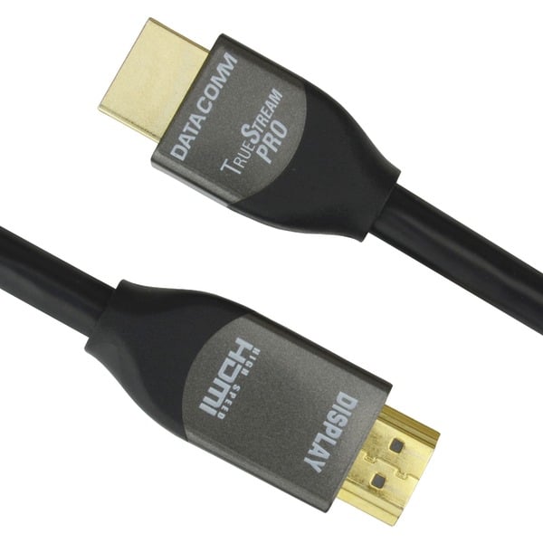 Datacomm Electronics 46-1815-BK 18Gbps HDMI Cable with IC chip - 15 ft -  DataComm Electronics Inc