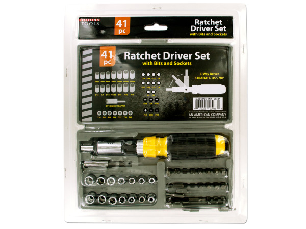 Picture of Bulk Buys OL524-4 Ratchet Driver Set with Carrying Case&#44; 4 Piece -Pack of 4