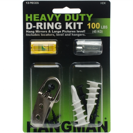 Heavy Duty D-Ring Hanging Kit,For Hanging D-Rings