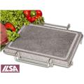 8.25 in. x 11.4 ft. Rectangular Lava Rock Plate with Stand 8.25 in. x 11.4 ft. Rectangular Lava Rock Plate with Stand