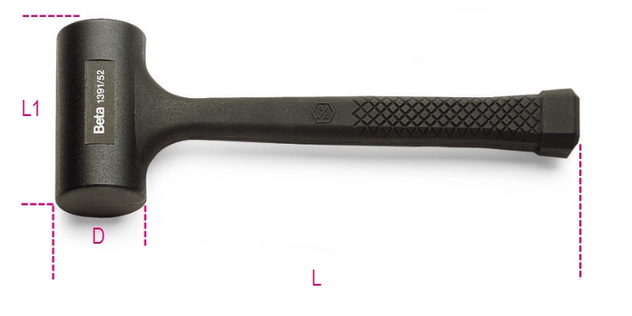 Dead-blow Hammer, 35mm Face | NonâMarring SoftâFace Impact Hammer