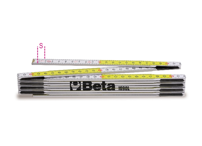 Picture of Beta Tools USA 016900200 1690 L-2-Folding Ruler Birch 2MT