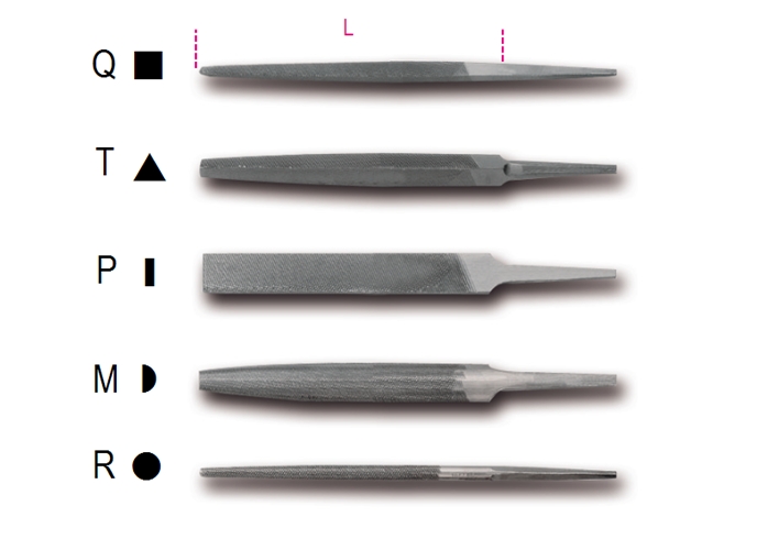 Picture of Beta Tools USA 017180127 1718 D6-M-6 in. Bastard Cut Files