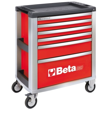 Picture of Beta Tools USA 039000033 C39 R-6 Mobile Roller Cab 6 Drawers  Red