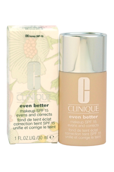 Even Better Makeup SPF 15-No.06 Honey MF-G-Dry To Combination Oily Skin Foundation for Womens, 1 oz -  Clinique, CL435186
