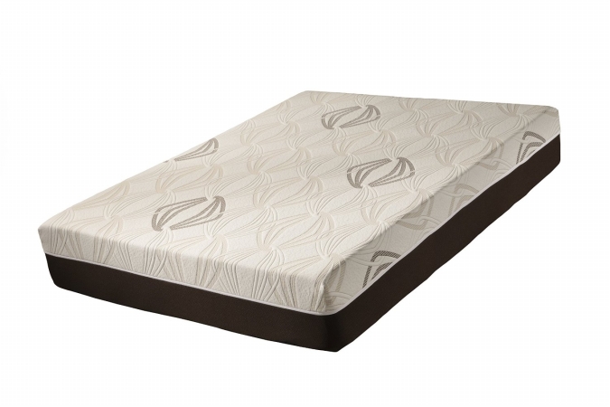 Blissful Nights 11GVLVIOLET-Q 11 in. Gel Memory Foam & Latex Mattress, Violet, Queen