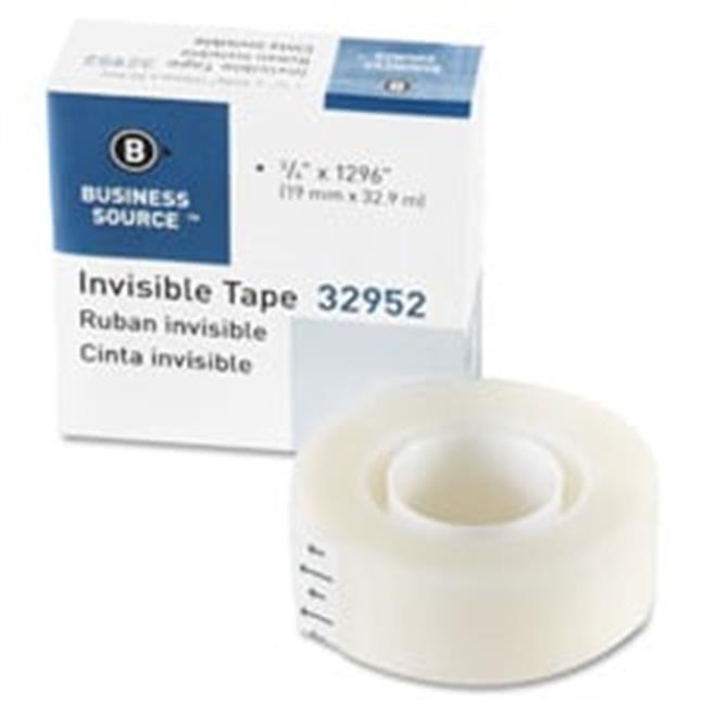 Business Source BSN32952BX Invisible Tape Dispenser Refill Roll- 12 Per Box
