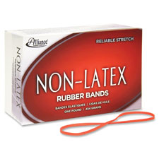 Picture of Alliance Rubber ALL37338 Orange Non-Latex Rubber Bands- 180 Per Bag