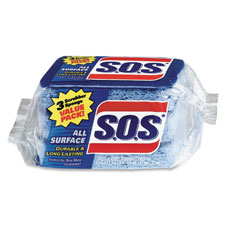 Clorox CLO91028CT S.O.S All-Surface Scrubber Sponge- 24 Per Carton