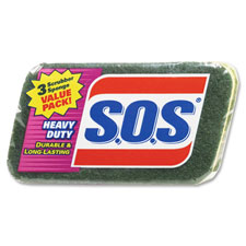 Clorox CLO91029CT SOS Heavy Duty Scrubber Sponges 24 Per Carton