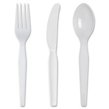 Picture of Dixie Foods DXEFH207CT Heavyweight Plastic Cutlery- 1000 Per Carton - White