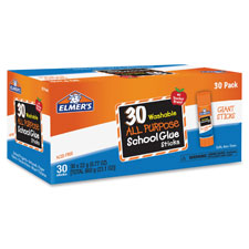 All-Purpose School Glue Sticks Bulk Pack - 30 Count - Clear Smooth Application
