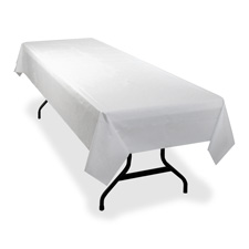 GJO10324CT Banquet-Size Plastic Tablecover- 6 Per Carton