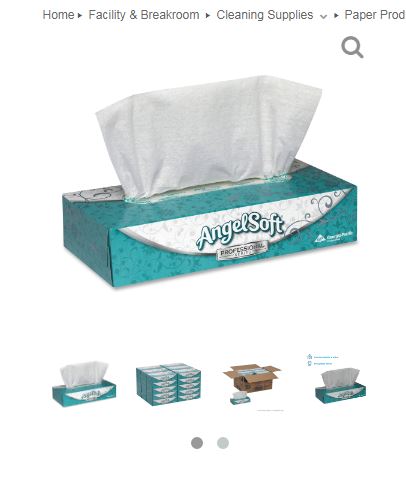 Angel Soft ps Facial Tissue, 30 Per Carton