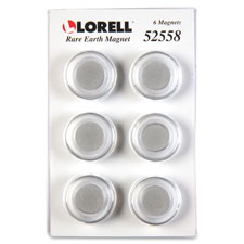Round Cap Rare Earth Magnets- 6 Per Pack