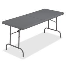 IndestrucTable Too Bifold Table, Platinum - 96 in.