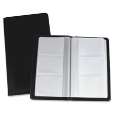 Business Card Storage Holder, Black & Clear - 0.8 x 4.4 x 9 in.