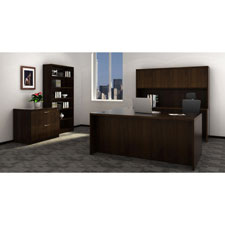 Picture of Lorell LLR34324 Chateau Srs Mahogany Laminate Desking