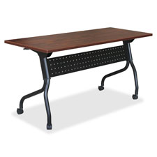 Picture of Lorell LLR59515 Cherry Flip Top Training Table